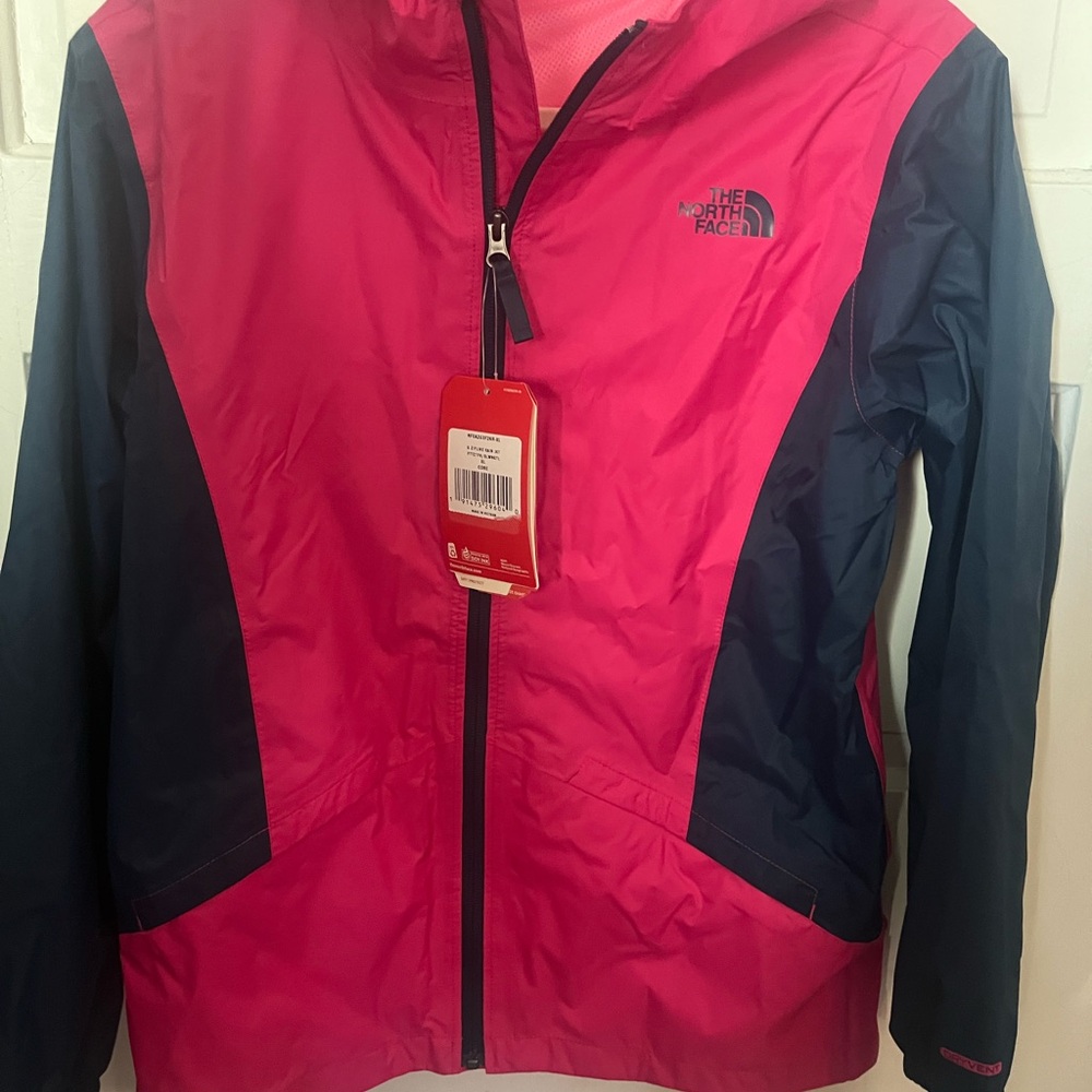 The North Face Fuchsia and Dark Blue Windbreaker